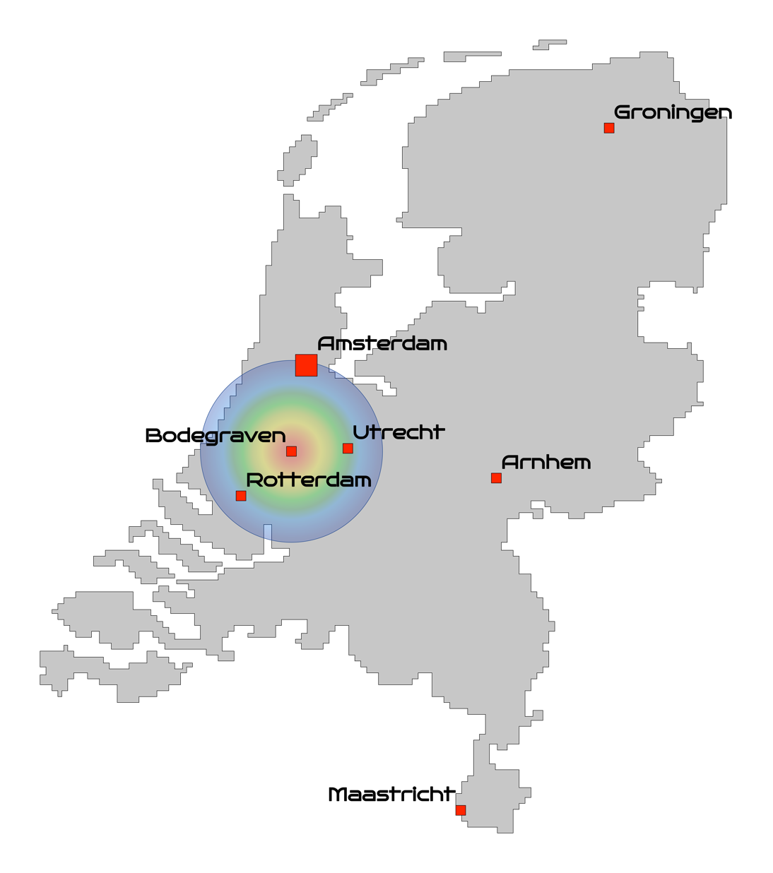 Werkgebied Klimaatzorg Rijnland